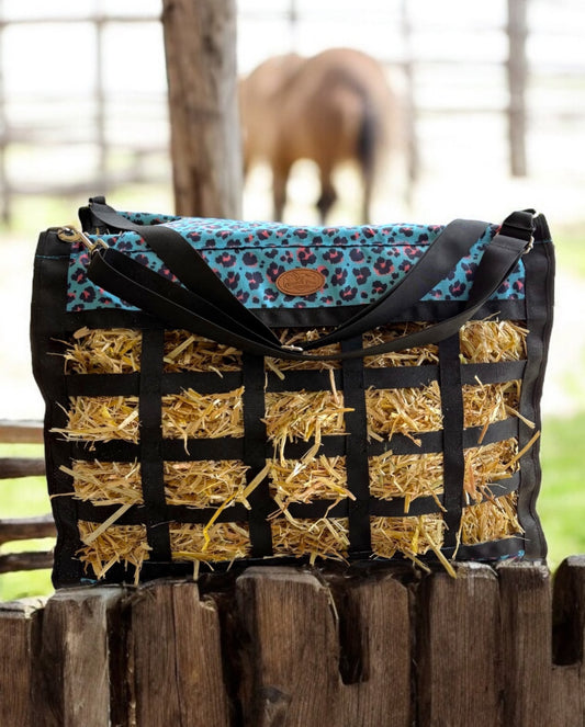 HAY BAG – LIMITED EDITION - AQUA CHEETAH