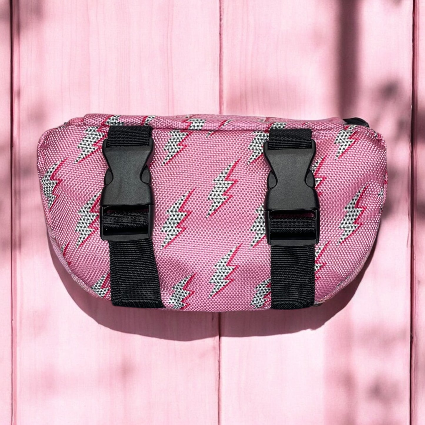 Pink Lightning Saddle Bag