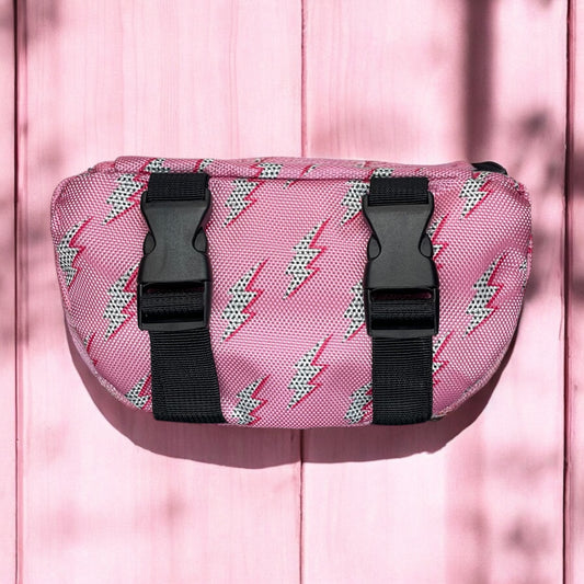 PINK LIGHTNING SADDLE POUCH
