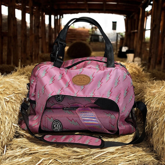 PINK LIGHTNING BOOT & TACK BAG